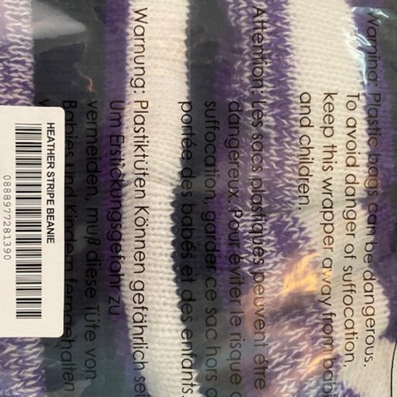 Supreme Heather Stripe Beanie NWT - *NFL -Ravens colors* - Picture 5 of 5